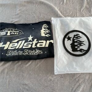 Hellstar Black Graphic Shirt Jacket - Hellstar